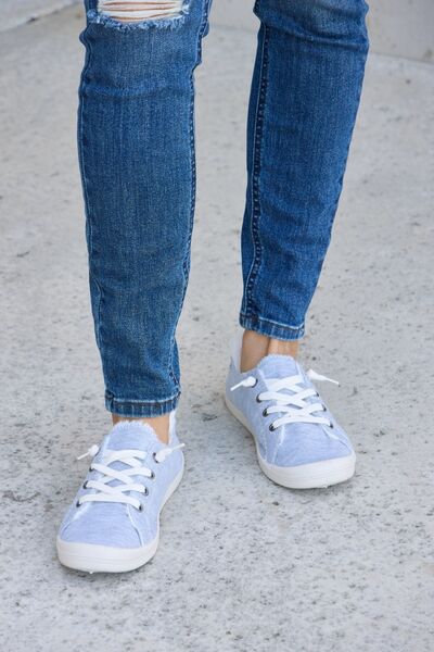 Lace-Up Plush Thermal Flat Sneakers