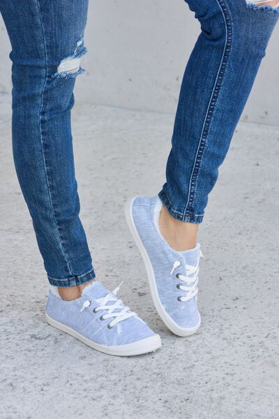 Lace-Up Plush Thermal Flat Sneakers